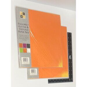 DCWV Halloween Glitter Textured Paper Pack Acid-Free Cardstock CP-002-00917